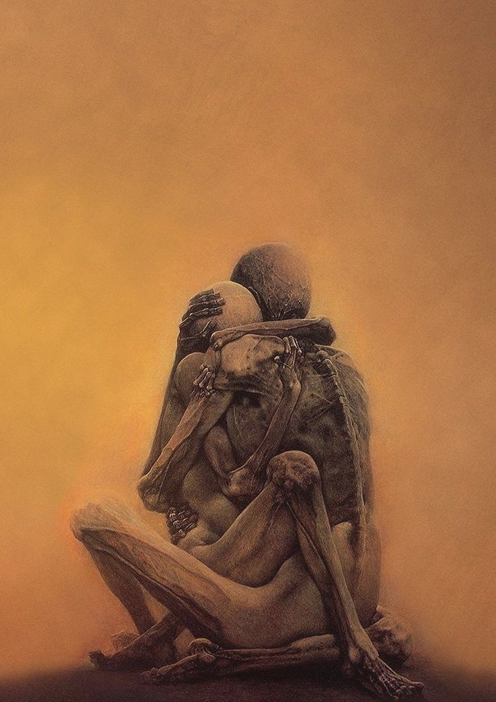 

Картина на холсте Zdzislaw Beksinski Love Life