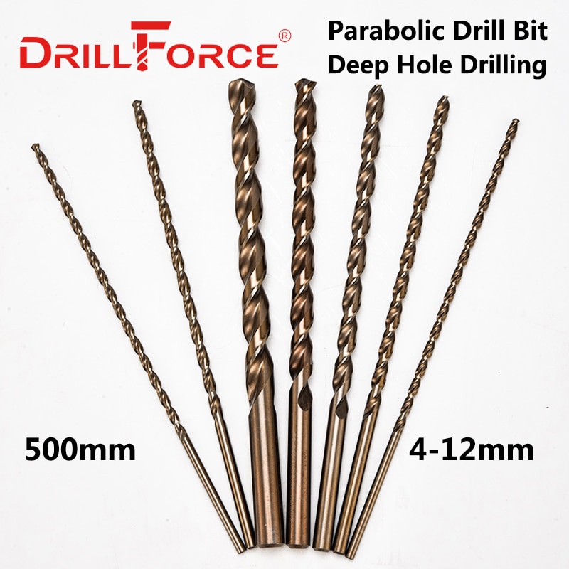 

DRILLFORCE Спиральные сверла кобальтовые 4-12 мм х 500 мм
