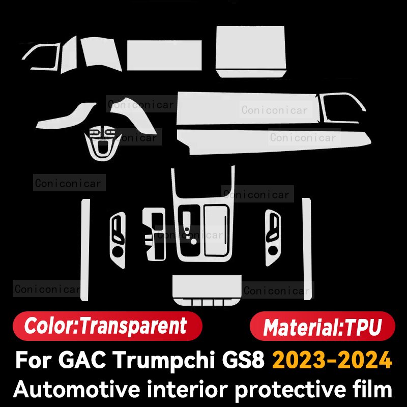 

Для GAC Trumpchi GS8 2023 2024, пленка для панели автомобиля, защитная наклейка для экрана приборной панели, внутренняя пленка против царапин, аксессуары