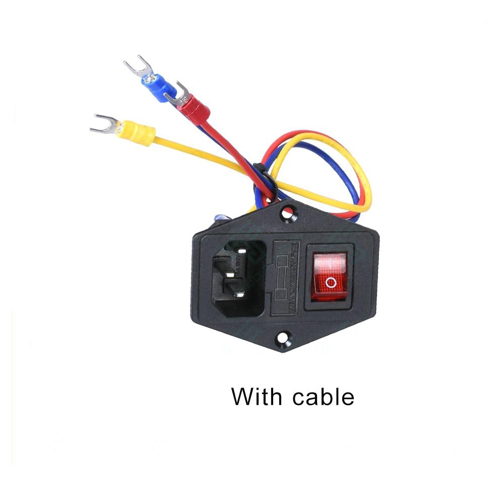 

Розетка TWO TREES Power Supply Switch 220В 15А красная