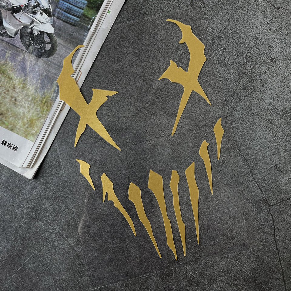 

Виниловые отражающие автомобильные наклейки Devil Marks, водонепроницаемые Декоративные наклейки для мотоцикла, скутера, кузова автомобиля, ветрового стекла, топливного бака, Переводные аксессуары