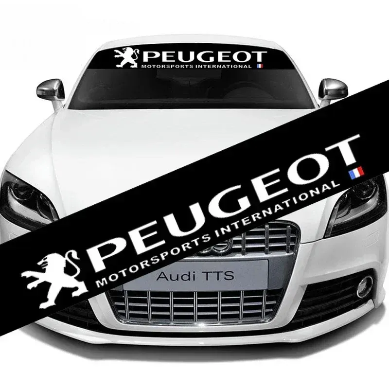 

Светоотражающая наклейка на лобовое стекло автомобиля для Peugeot Logo 406 301 407 207 206 208 508 308 2008 307 4008 3008 5008 306 Украшение