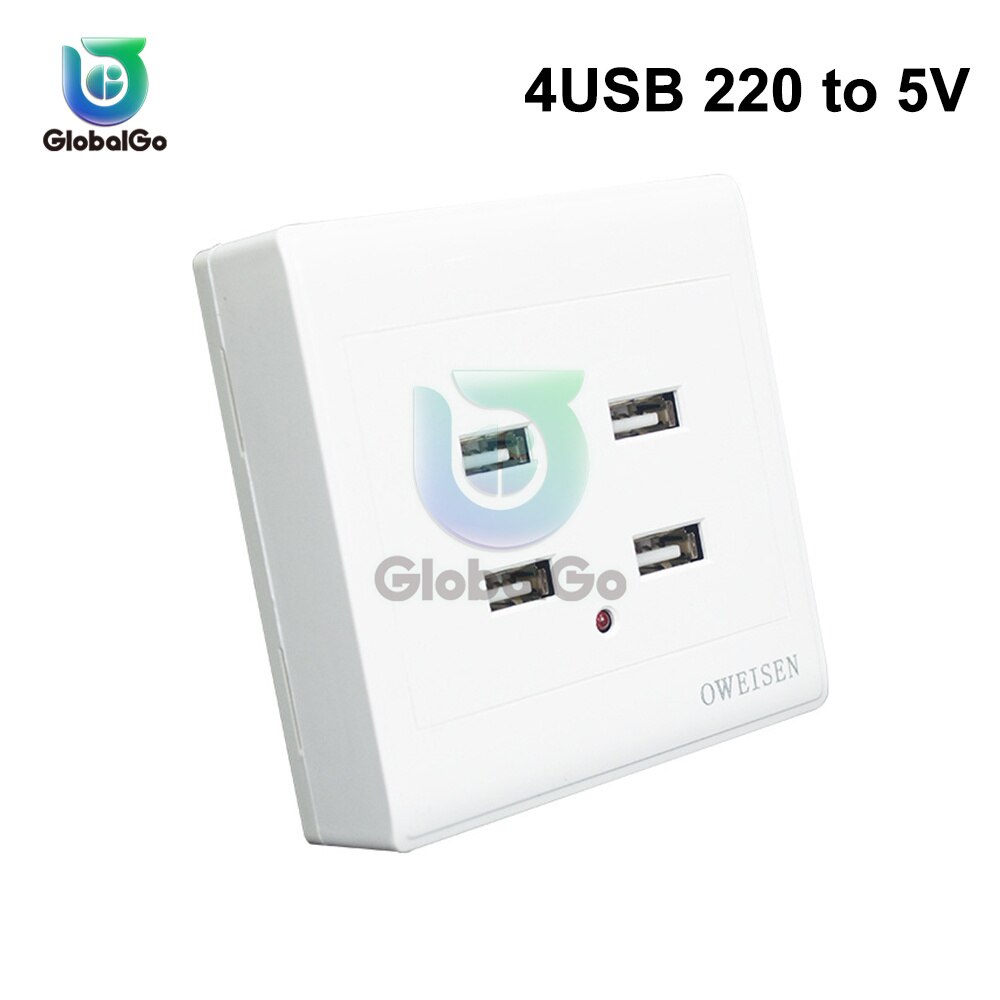 

Aideepen 2/4 портов USB электрическая розетка