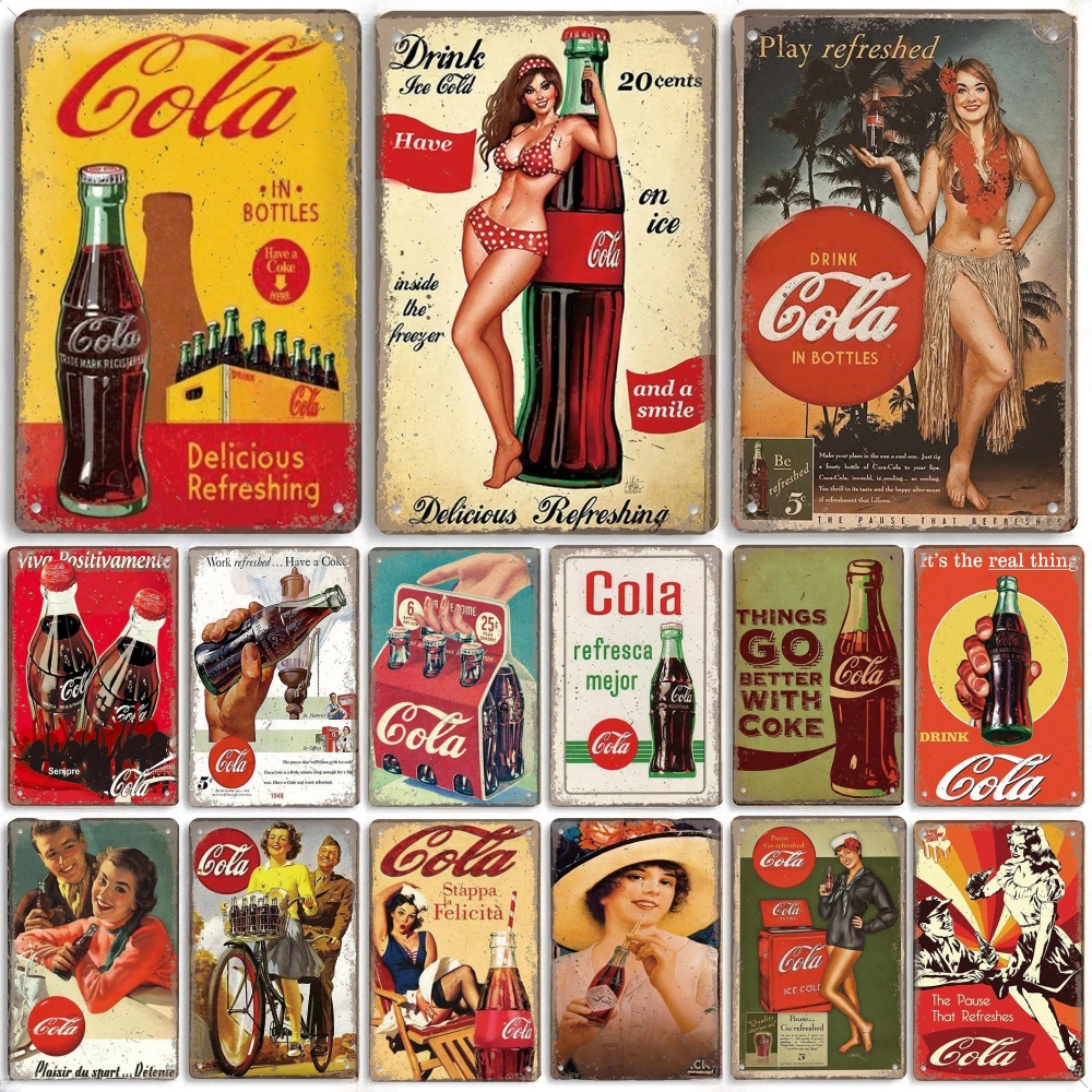 

Металлическая табличка Coca-Cola