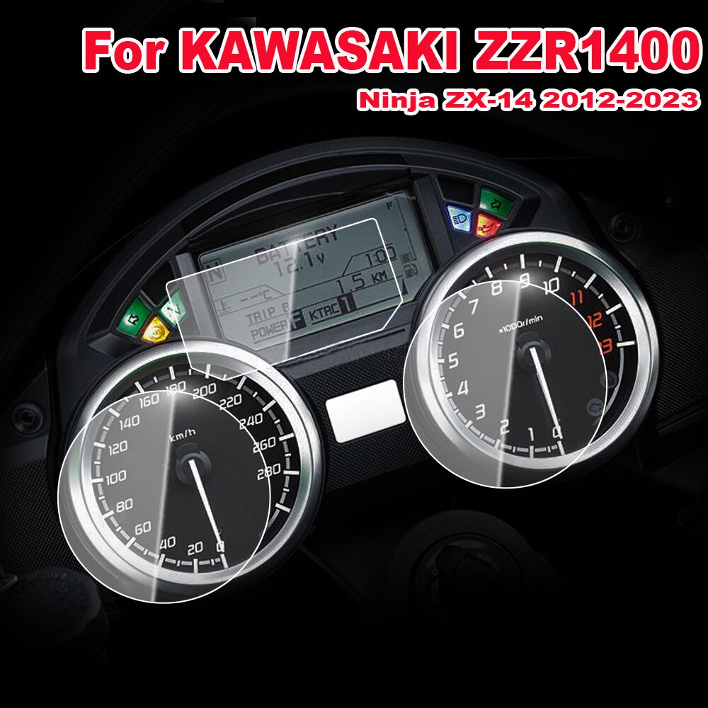 

Для KAWASAKI ZZR1400/NINJA ZX-14 2012-2023 мотоциклетная защита от царапин, кластер, экран приборной панели, пленка