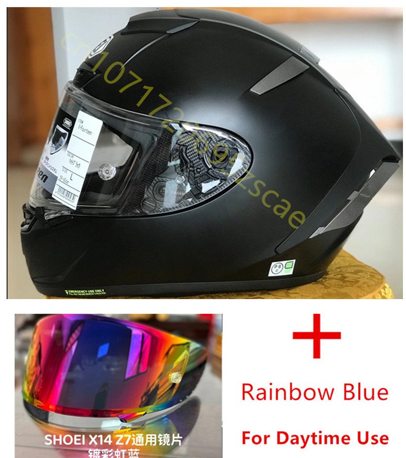 

Мотоциклетный полнолицевой шлем SHOEI X-14 Шлем X-SPIRIT III X-Fourteen Спортивный велосипедный гоночный шлем Матовый черный, Capacete