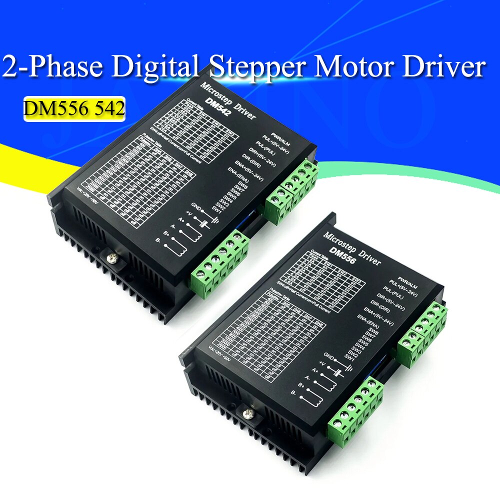 

Двухфазный цифровой шаговый двигатель DM556 DM542, драйвер для NEMA 17, 23, 34 серии, 3D-принтер с ЧПУ