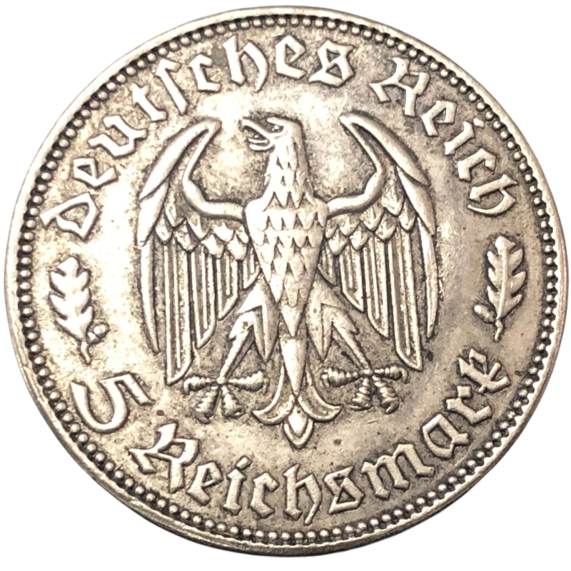 

Медная монета Германия 1934 года 5 рейхсмарок Фридрих Шиллер