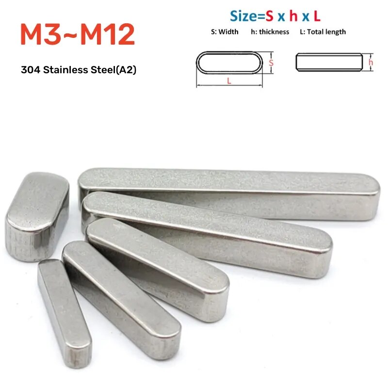 

Параллельные ключи из нержавеющей стали M3-M12