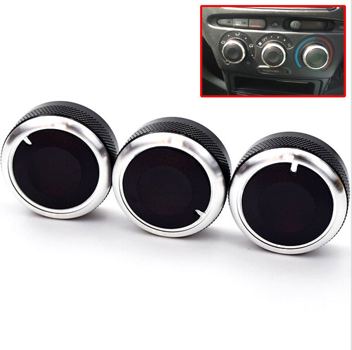

3 шт. подходят для Toyota Bb Scion Xb 04-07, ручка переключателя, ручки обогревателя, кнопки управления климатическим управлением, циферблаты, рамка, кольцо, крышка кондиционера