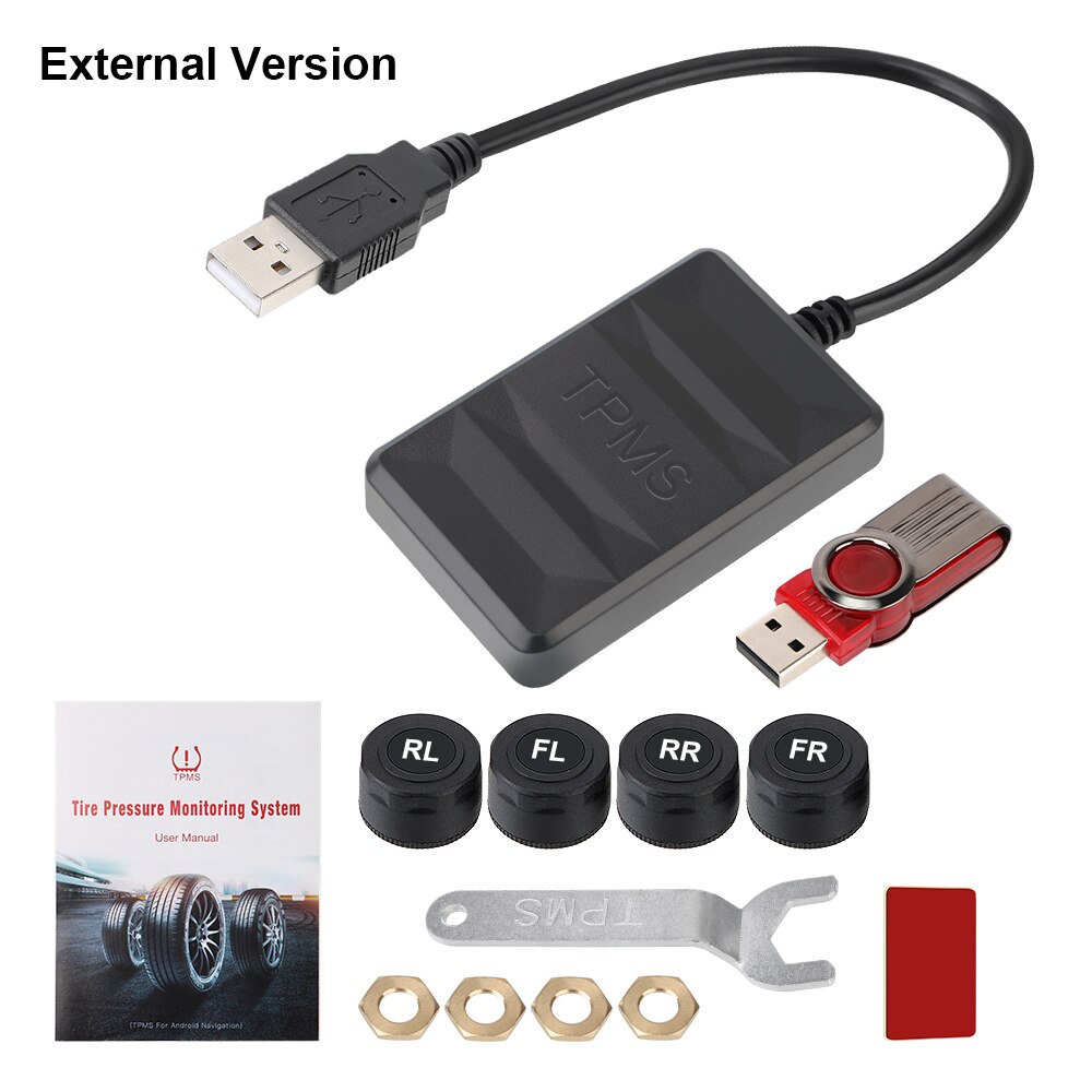 

Новый TPMS USB-приемник для Android DVD-плеера, экран, автомобильные датчики давления в шинах, система мониторинга, беспроводные автомобильные аксессуары