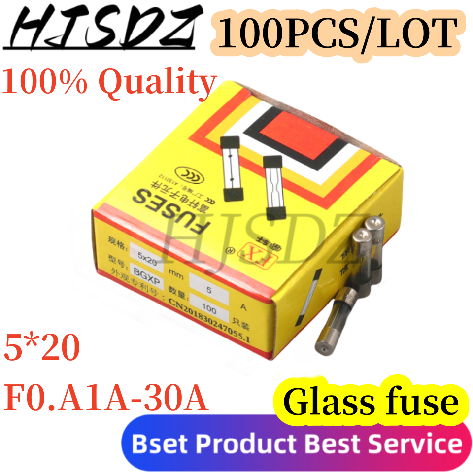 

Стеклянные предохранители 5*20 мм 0.1A-30A 250V
