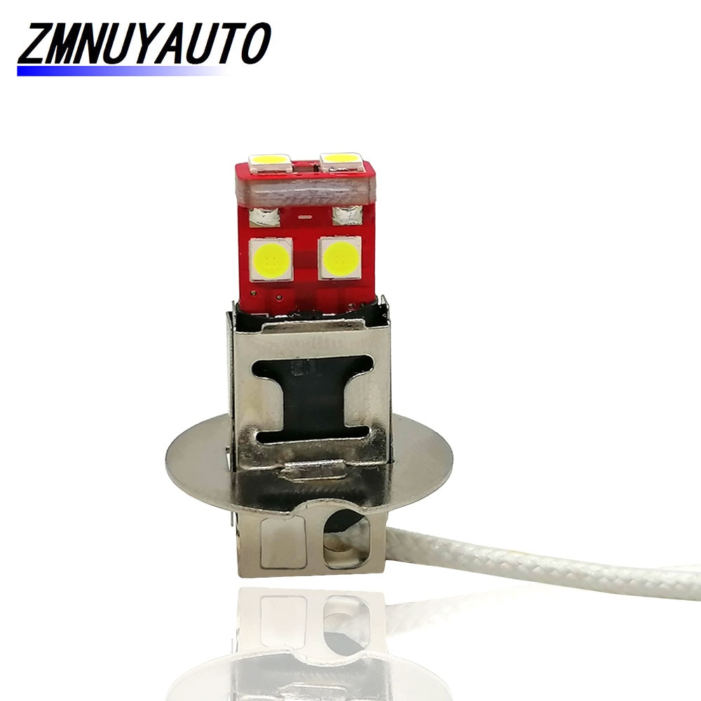 

1 шт. автомобильный фонарь H1 H3 Led 6SMD 3030 супер яркий белый противотуманный фонарь авто дальнего света DC 12 В автомобильный Стайлинг