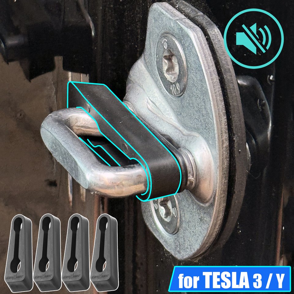 

Буферный демпфер дверного замка для Tesla Model 3Y 2019-2024, звукоизоляционная изоляция, тихая глухота, существующая шум, уплотнитель, пробка, глушитель