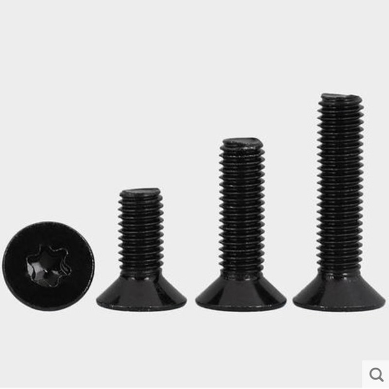 

Черные винты Torx с потайной головкой из углеродистой стали M1.6-M8