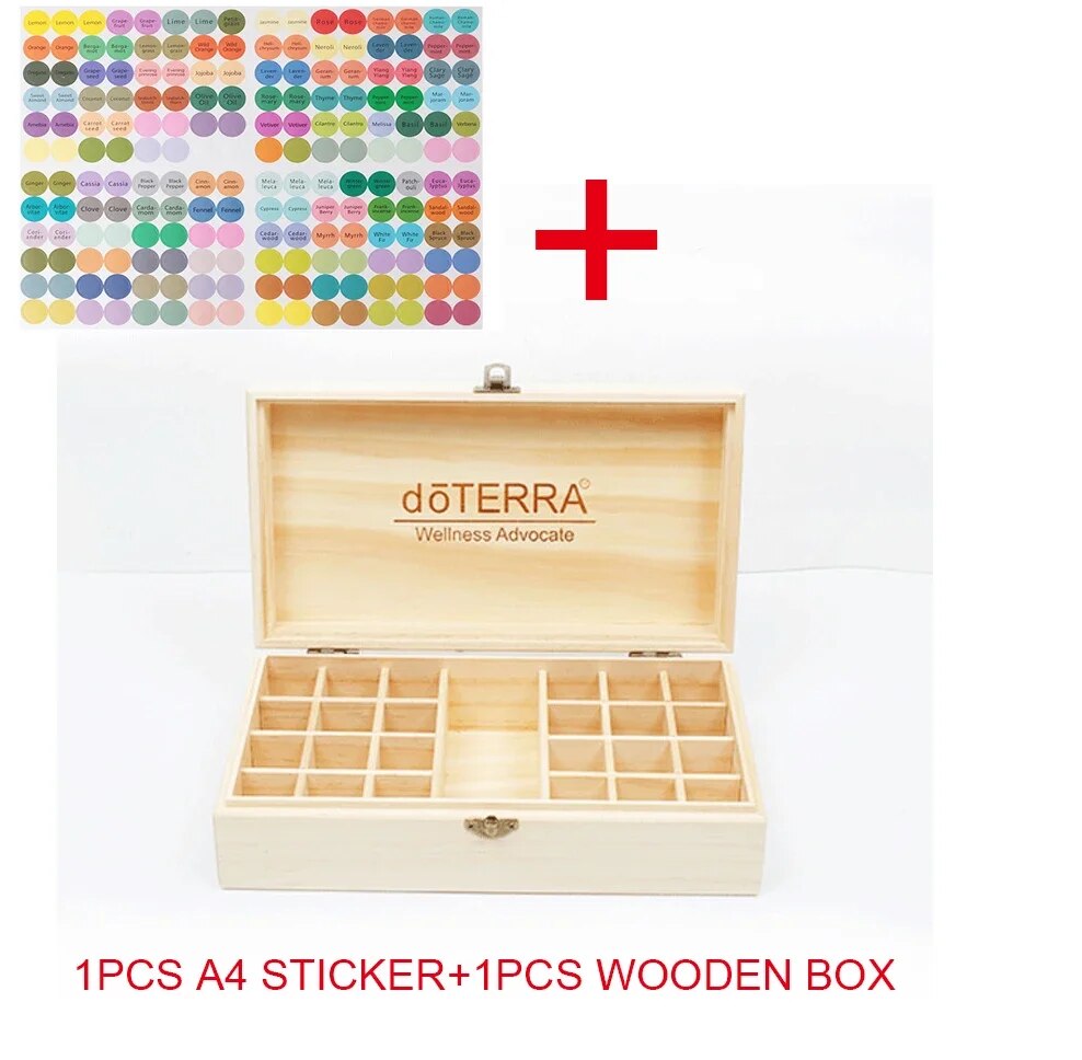 

Деревянный ящик для эфирных масел DoTERRA, 25 отделений
