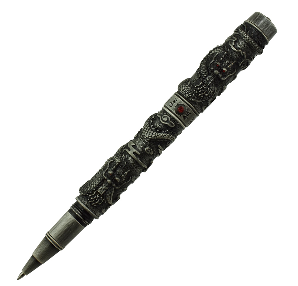 

Шариковая ручка Jinhao Vintage Double Dragon Ancient Gray