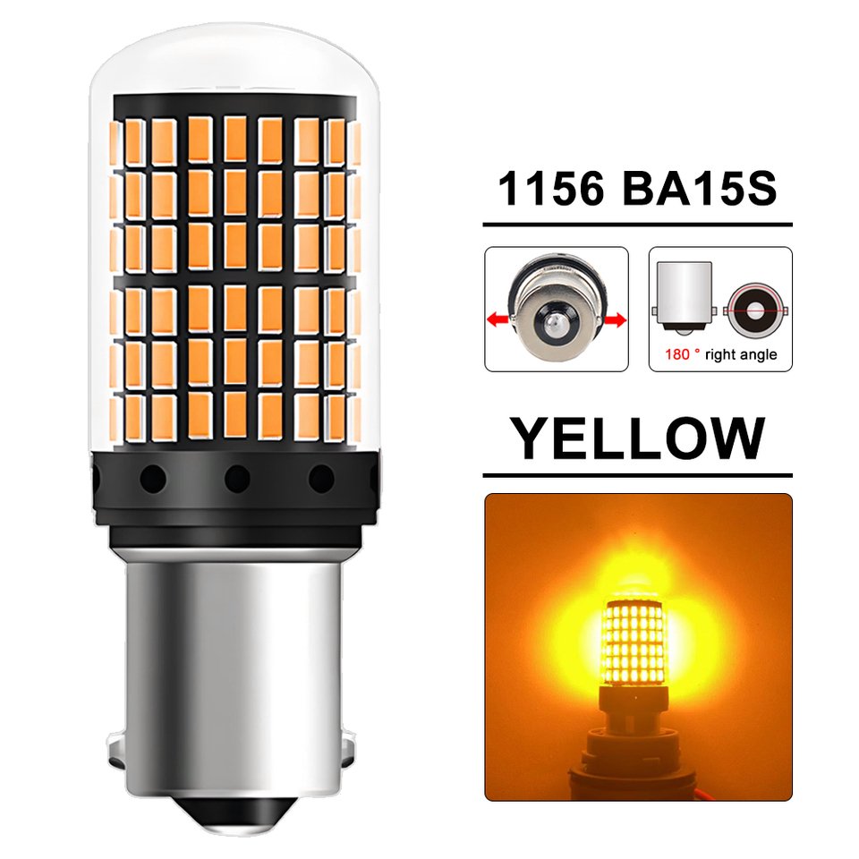 

2-8 шт. CANBUS T20 7443 P21W PY21W 1156 BA15S BAU15S Светодиодная лампа для 6500K Белый автомобильный указатель поворота Задние фонари заднего хода 2000LM 12V 24V