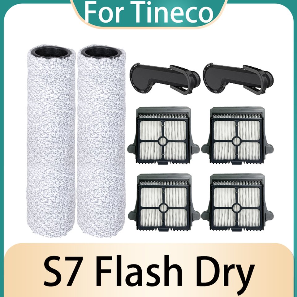 

Ролик для Tineco Floor One S7 Flashdry, аксессуары для пылесоса для влажной и сухой уборки, запасные части, роликовая щетка, фильтр Hepa