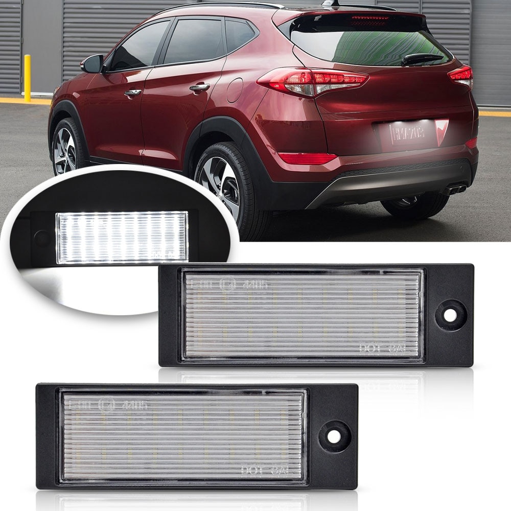 

2 шт. светодиодный светильник номерного знака для Hyundai Tucson 2016-2018 Kia Forte Sedan 2019-2023 Niro EV 2023-модули