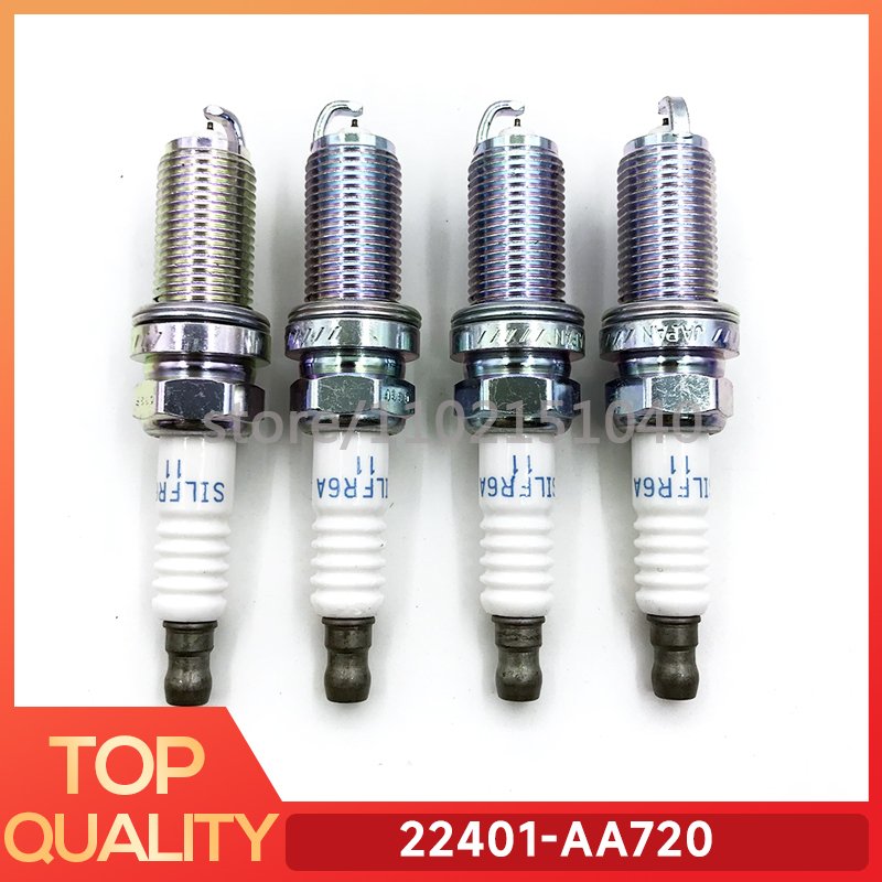 

4 шт. 22401-AA720 иридиевая свеча зажигания, подходит для Subaru Forester Suzuki SX4 Kizashi Fiat Sedici 09482-00606 22401AA720 SILFR6A11 5468