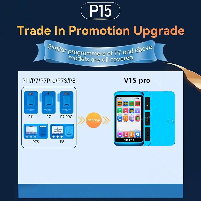 

Программатор JCID P15 BGA110 для JCID P13/P14 Pro P11/P7/P7 PRO/P7S/P8 Pro 1000S