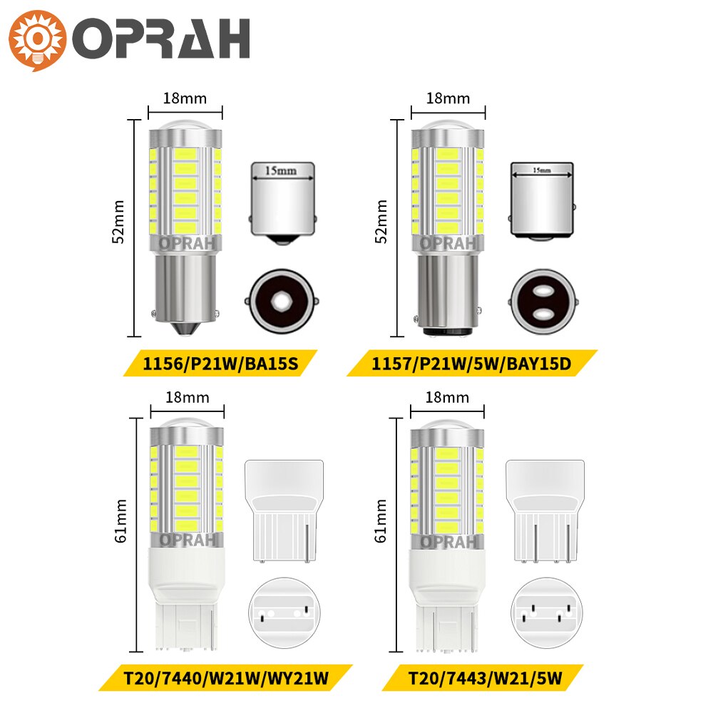 

2X 1157 P21/5W BAY15D PY21W BA15S P21W 33 SMD 5630 5730 Светодиодные автоматические стоп-сигналы Противотуманные фары Автомобильные дневные ходовые огни Стоп-лампы 12 В