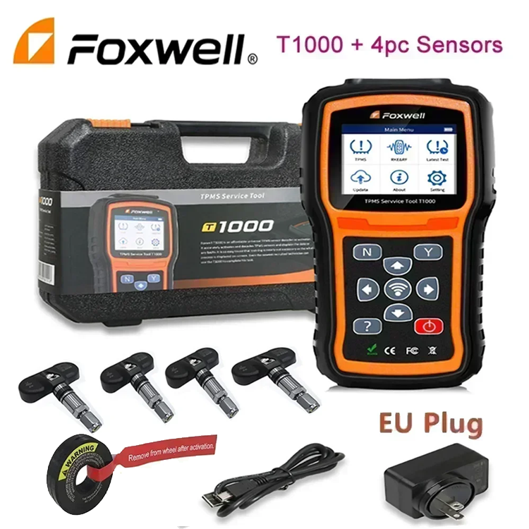 

Foxwell T1000 TPMS инструмент для программирования сканер Foxwell автоматический тестер датчики tpms инструмент для активации проверить RF ключ датчик шины тестер ключей