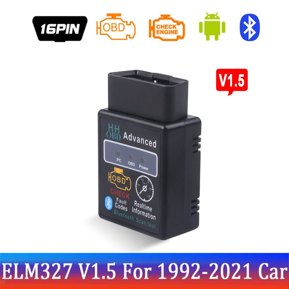 

OBD2 ELM327 Bluetooth V2.1 OBDII ELM 327 WIFI V1.5 HH OBD ELM327 Bluetooth V2.1/2.1 OBD 2/II диагностический инструмент автоматический сканер кода