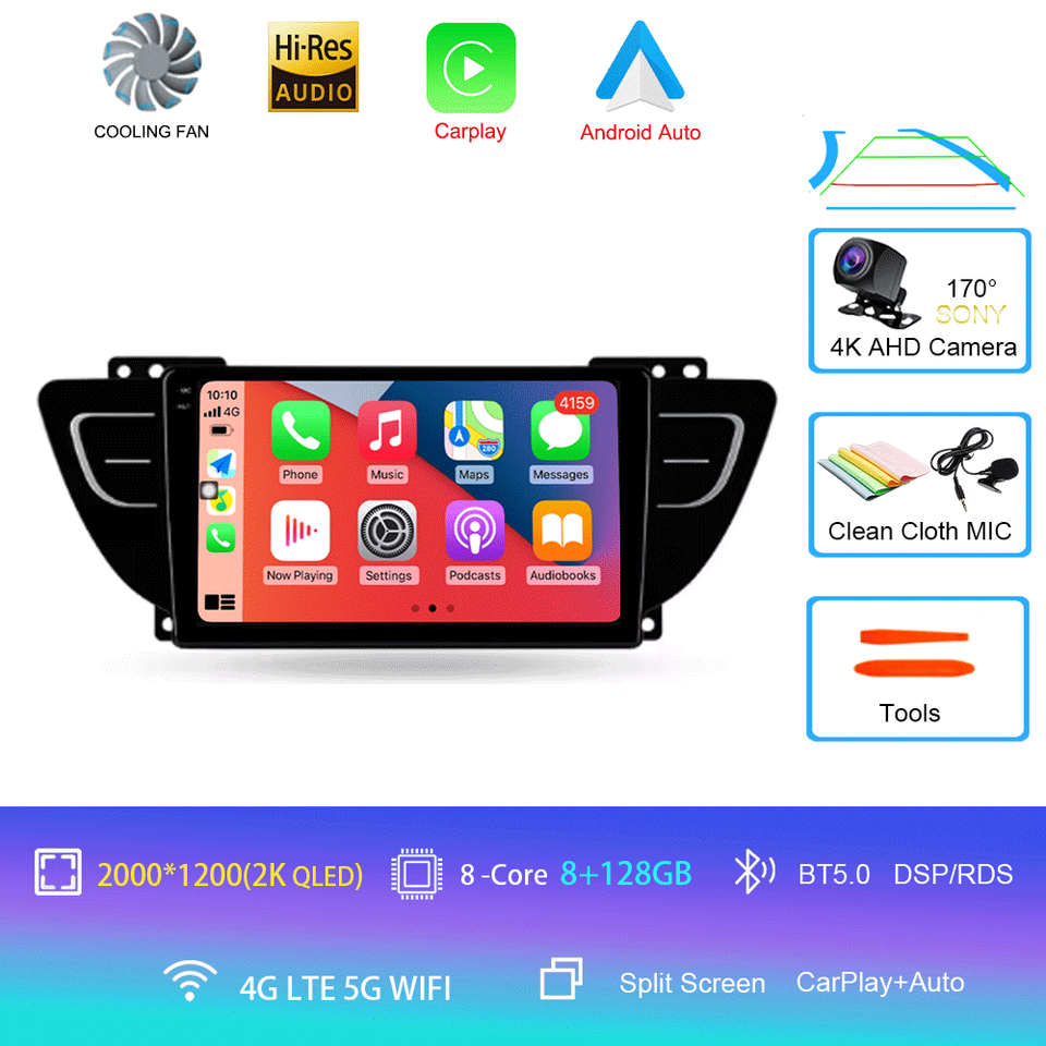 

Для Geely Atlas NL-3 2016-2020 Carplay Auto 4G + WIFI GPS Автомобильный радиоприемник Навигация Мультимедийный видеоплеер Стерео BT Android 14