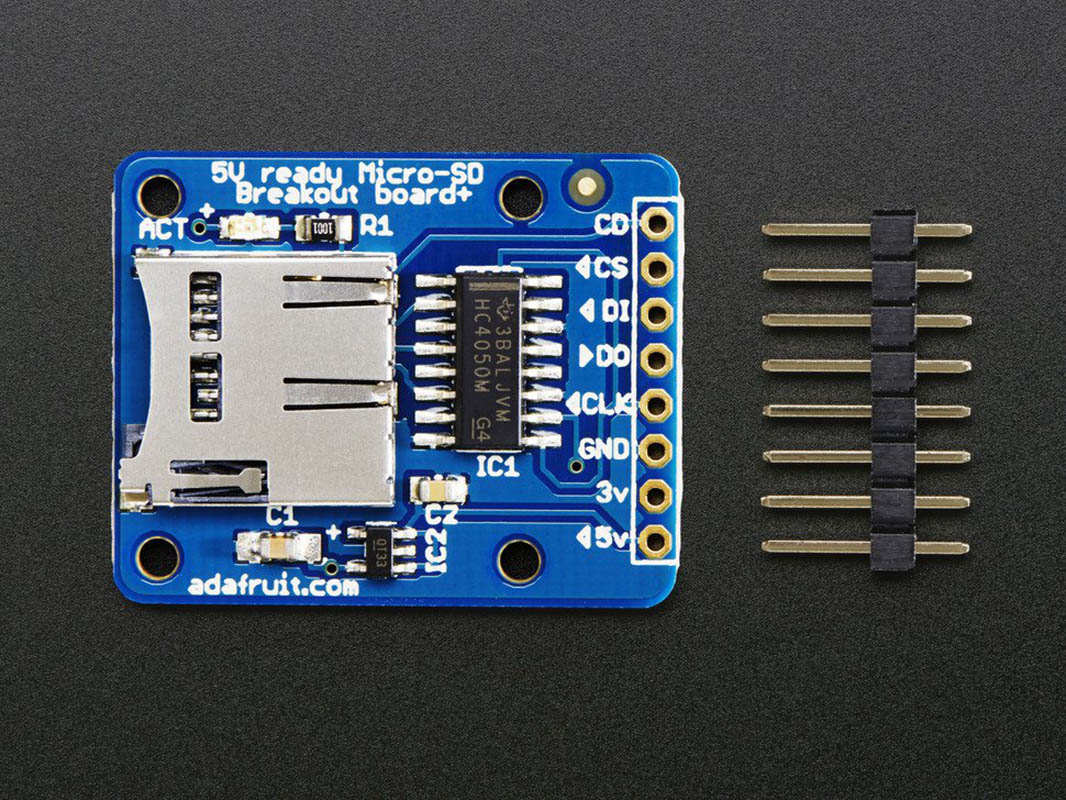 

Модуль прерывательной платы для карты microSD Adafruit