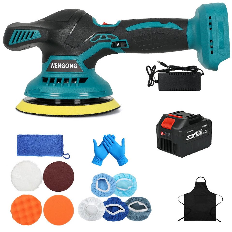 

Беспроводная полировальная машина Makita 18 В, 150 мм, 6 скоростей