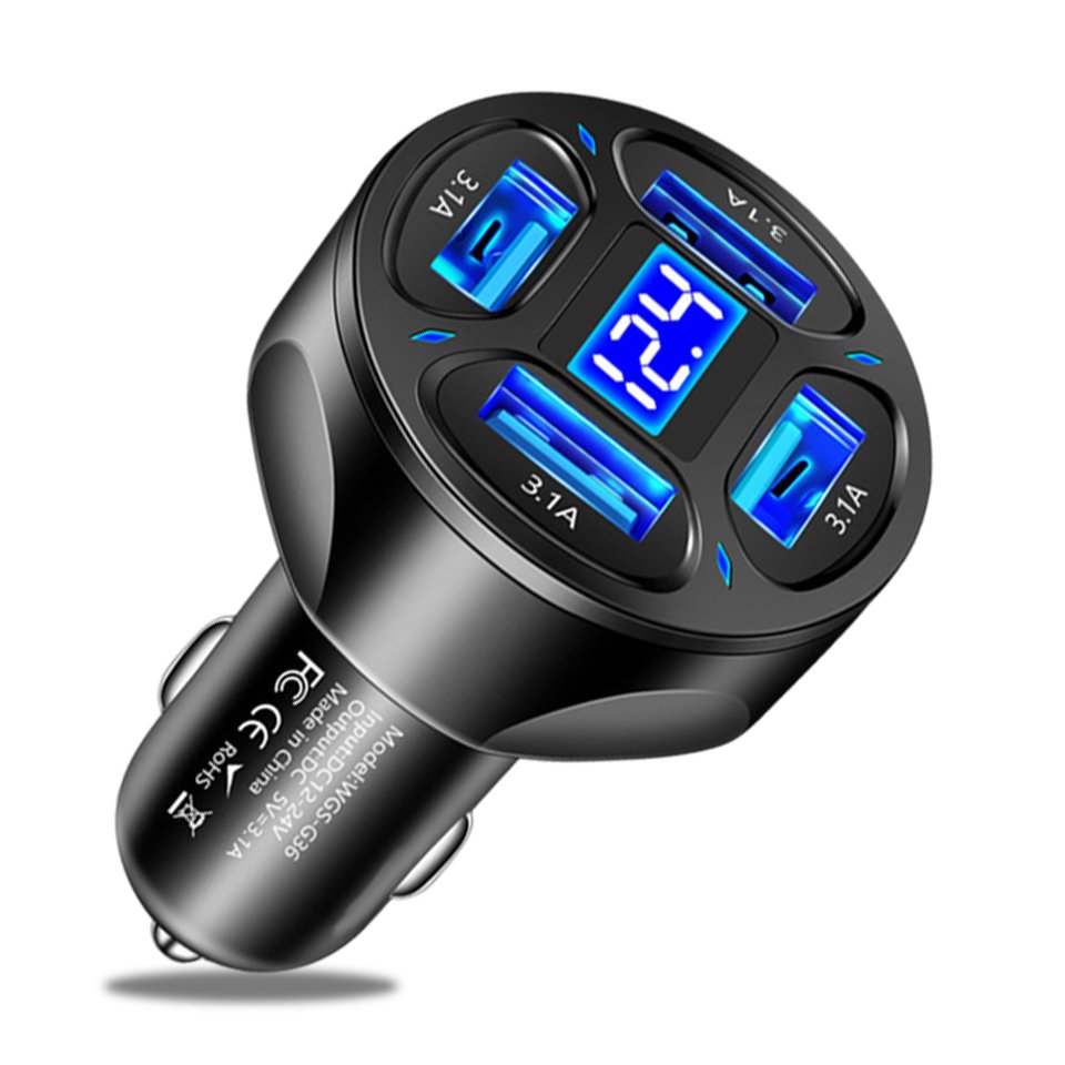 

Автомобильное зарядное устройство USB, быстрая зарядка, быстрая зарядка 3,0, автомобильное зарядное устройство для мобильного телефона, адаптер для IPhone 16 Pro 15, Samsung Type C PD, зарядные устройства
