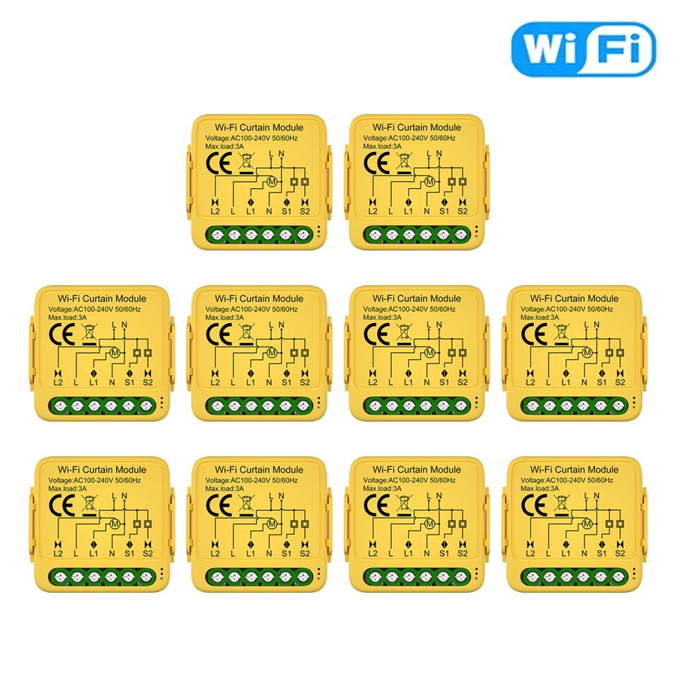 

Умный модуль переключения штор Tuya Wi-Fi Zigbee, модуль для подключения роликовых жалюзи, затвор, электродвигатель, работает с Alexa Google Home Smart Life