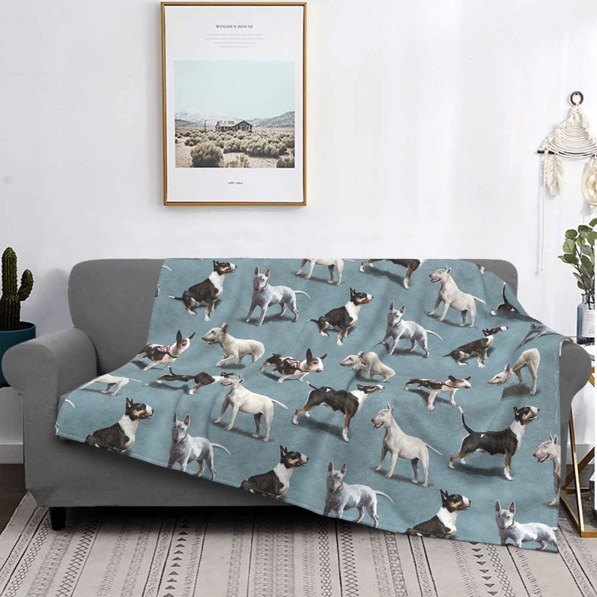 

Bull Terrier Фланелевые одеяла