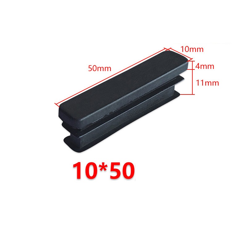 

Черные пластиковые заглушки для мебели 10x15-20x100 мм
