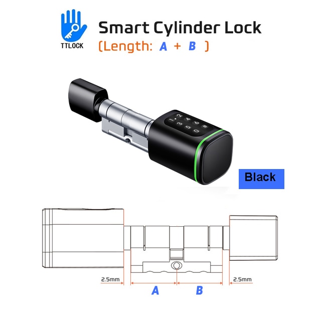 

Электронный смарт-замок ZhdCookey черный