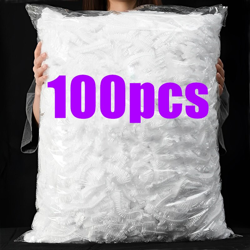 

Эластичные пищевые крышки из пластика, прозрачные, 100 шт