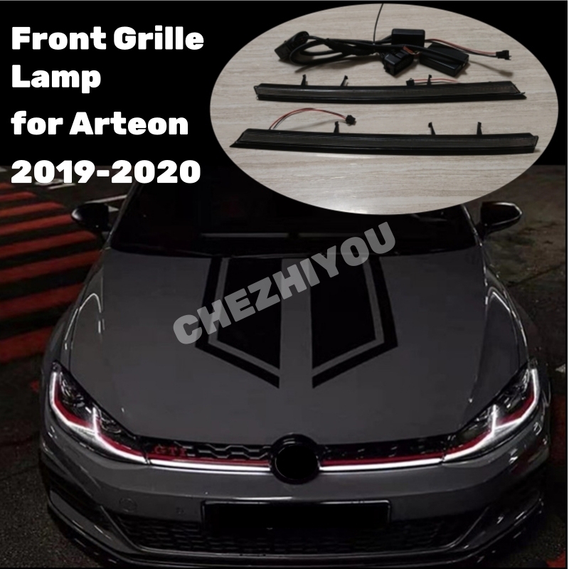 

Передняя решетка радиатора для Volkswagen VW Arteon CC 2019-2020, бампер, передняя фара, динамические аксессуары для автомобиля