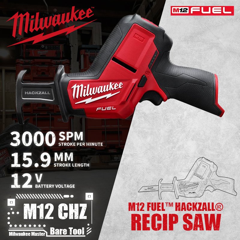 

Milwaukee M12 FUEL HACKZALL Беспроводная сабельная пила