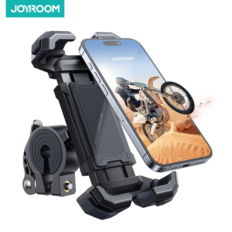 

JOYROOM Мотоциклетное Крепление Для Телефона, Стабильный Безопасный Зажим Для Всех Телефонов 4,7-7 Дюймов