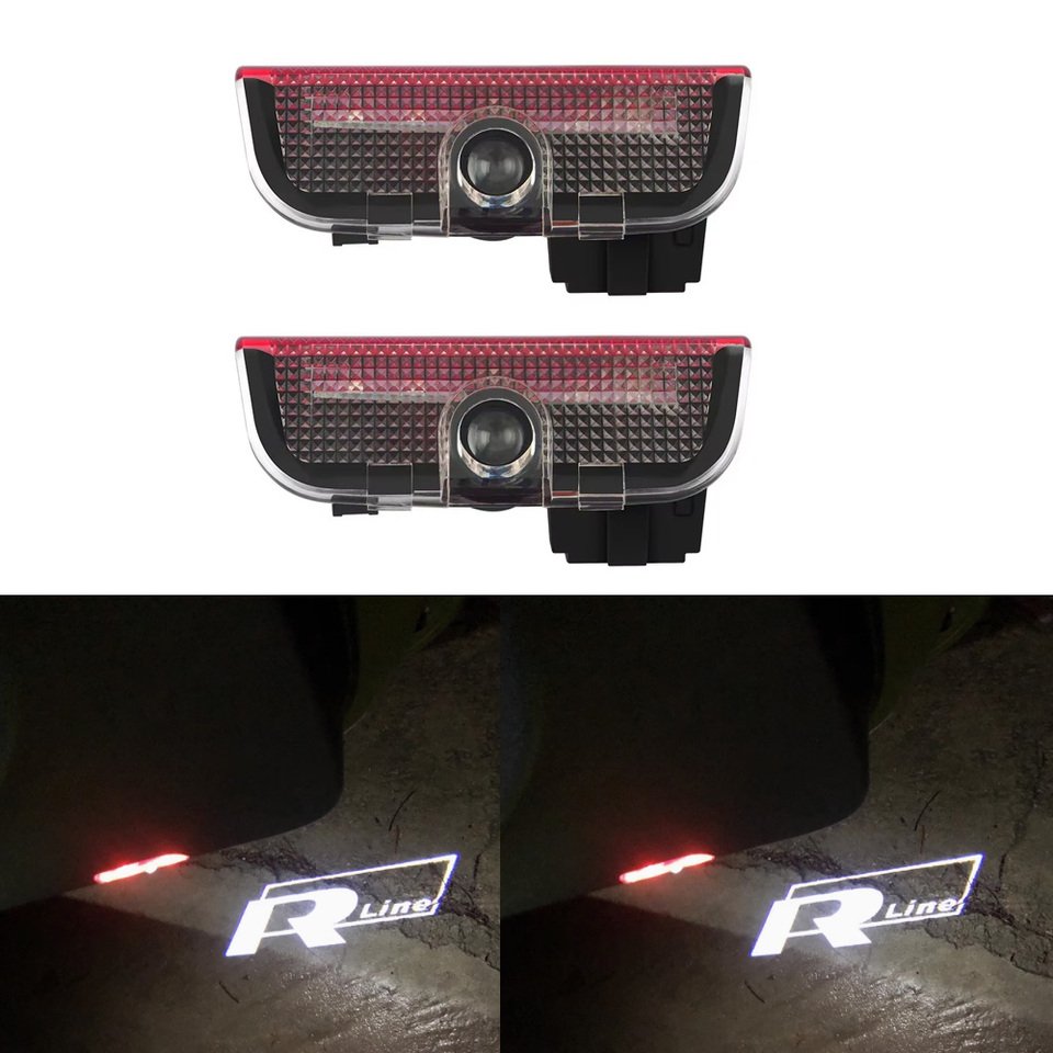 

Дверной Светильник VW, 2 Шт., Rline Ghost Shadow Для Passat Jetta Tiguan Scirocco Sagitar MAGOTAN Touareg EOS