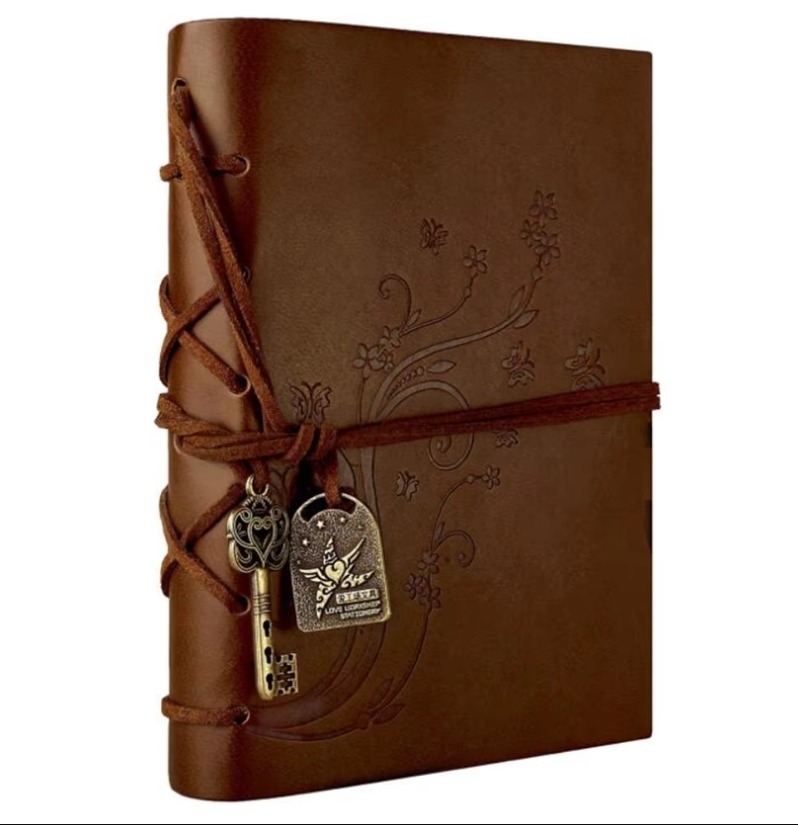

XRHYY Vintage Notebook, кожаный, зеленый