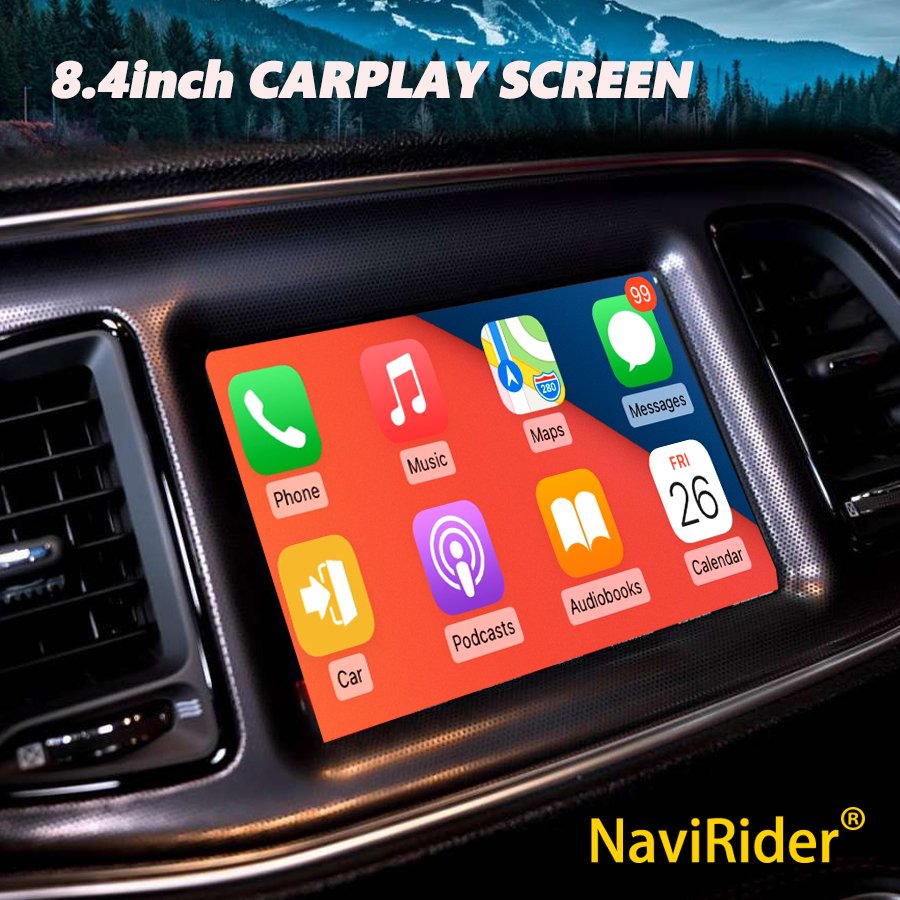 

8,4 Android 14 Qled экран беспроводной автомобильный радиоприемник для Dodge Charger 2015 - 2023 стерео Мультимедийный видеоплеер GPS головное устройство