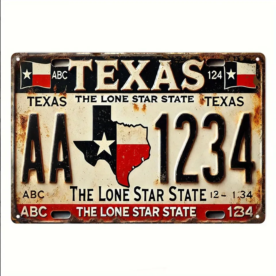 

Декоративный номерной знак Texas CIFBUY