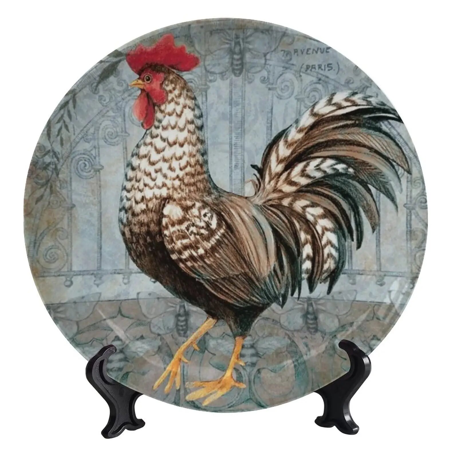 

Керамическая декоративная тарелка Goldens Rooster