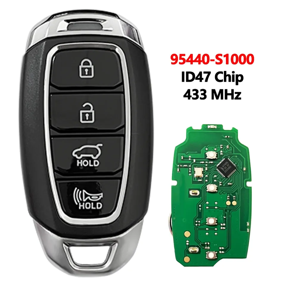 

XRNKEY 4B умный дистанционный Автомобильный ключ для Hyundai Santa Fe Elantra Kona Palisade95440-S1000 HITAG 3 47 CHIP 95440-S1000 TQ8-FOB-4F19