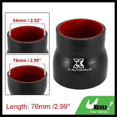 

UXCELL 51-57 мм 57-63 мм 76-102 мм 89-102 мм прямой силиконовый редукторный шланг силиконовый соединитель для шланга трубка интеркулера для автомобиля