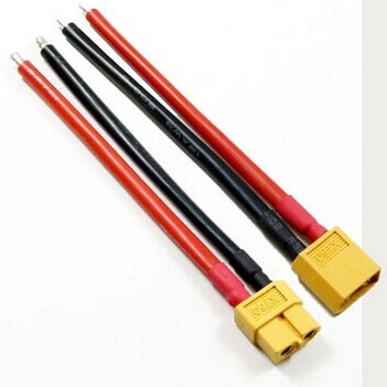 

XT60 разъем, силиконовый провод 12 AWG, 10 см