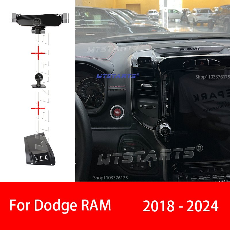 

Автомобильный Держатель Для Телефона, Крепление Для Dodge RAM 2018-2024, Регулируемый GPS-навигатор, Специальный Кронштейн